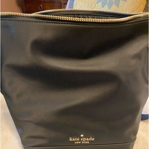 Kate spade black nylon crossbody bag